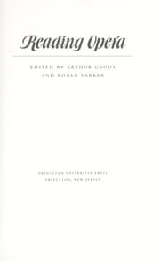 Tapa de Reading opera