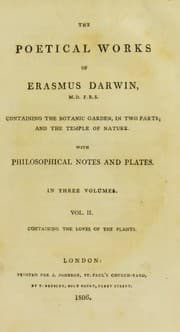 Tapa de The poetical works of Erasmus Darwin