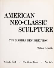 Tapa de American neo-classic sculpture