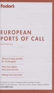 Tapa de Fodor's European ports of call