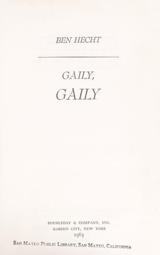 Tapa de Gaily, gaily