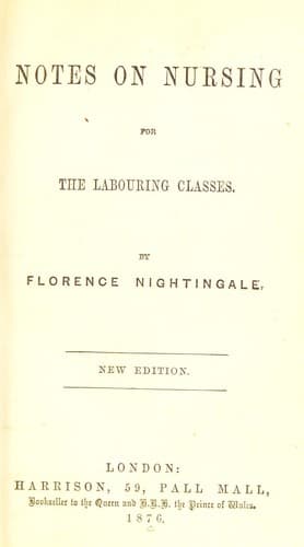 Tapa de Notes on nursing for the labouring classes