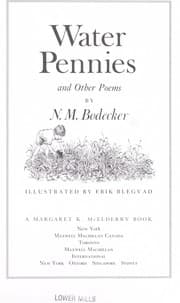 Tapa de Water pennies and other poems