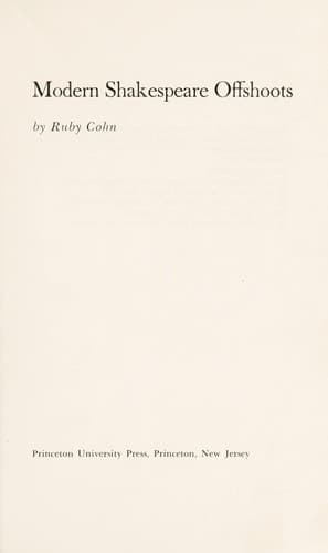 Tapa de Modern Shakespeare offshoots
