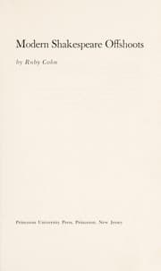 Tapa de Modern Shakespeare offshoots