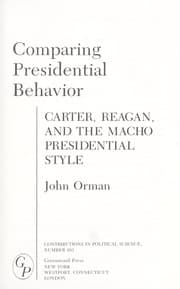 Tapa de Comparing presidential behavior