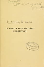 Tapa de A practicable eugenic suggestion