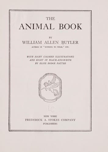 Tapa de The animal book