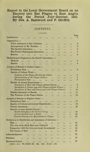 Tapa de Report on an enquiry into rat plague in East Anglia, during the period July-October 1911