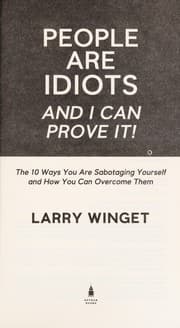 Tapa de People are idiots and I can prove it!