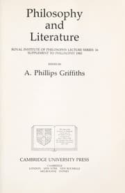 Tapa de Philosophy and literature