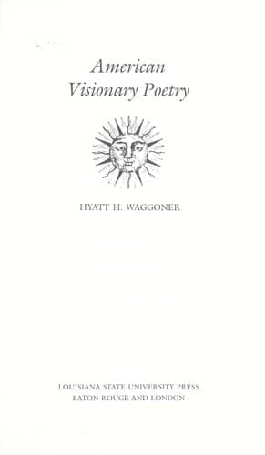 Tapa de American visionary poetry