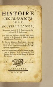 Tapa de Histoire géographique de la Nouvelle Ecosse