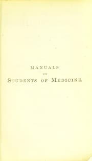 Tapa de A manual of surgery