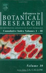 Tapa de Advances in Botanical Research, Volume 39 (Advances in Botanical Research)