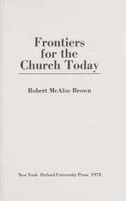 Tapa de Frontiers for the church today