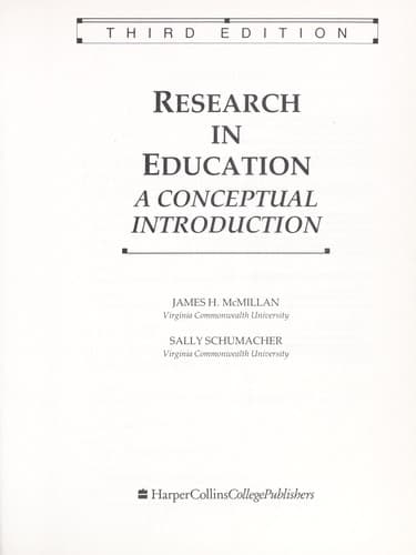 Tapa de Research in education