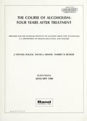 Tapa de The course of alcoholism, four years after treatment