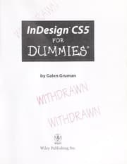 Tapa de Indesign CS5 for dummies