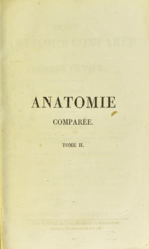 Tapa de Le©ʹons d ́anatomie compar©♭e de G. Cuvier