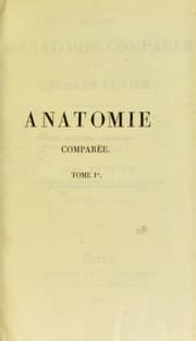 Tapa de Le©ʹons d ́anatomie compar©♭e de G. Cuvier