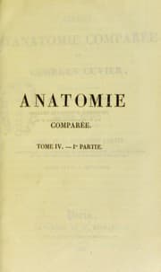 Tapa de Le©ʹons d ́anatomie compar©♭e de G. Cuvier