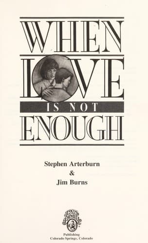 Tapa de When love is not enough