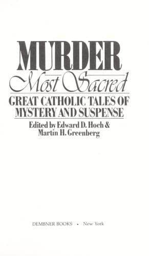 Tapa de Murder Most Sacred