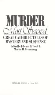 Tapa de Murder Most Sacred