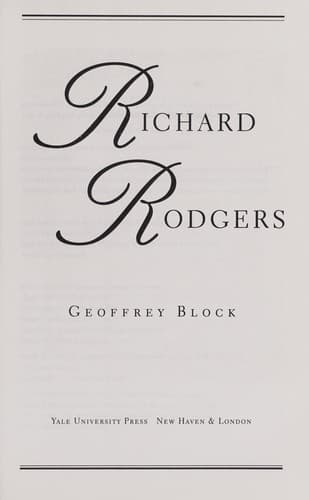 Tapa de Richard Rodgers