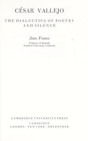 Tapa de César Vallejo