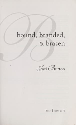 Tapa de Bound, branded, & brazen