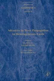 Tapa de Advances in Wave Propagation in Heterogenous Earth