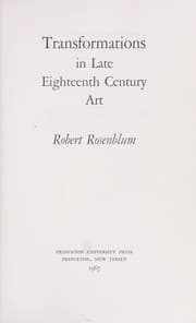 Tapa de Transformations in late eighteenth century art