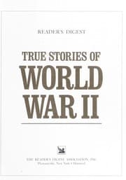 Tapa de True stories of World War II