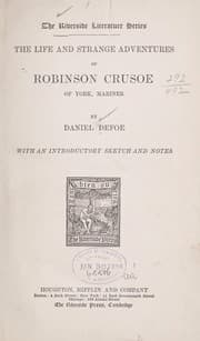 Tapa de The life and strange adventures of Robinson Crusoe, of York, mariner