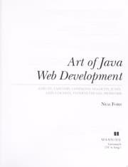 Tapa de Art of Java web development