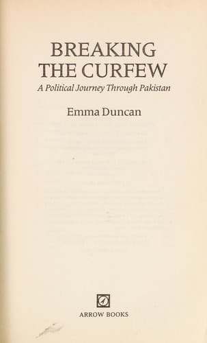 Tapa de Breaking the curfew