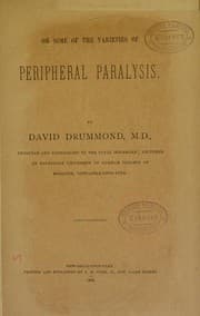 Tapa de On some varieties of peripheral paralysis