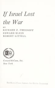 Tapa de If Israel lost the war