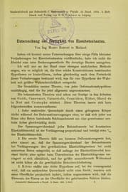 Tapa de Untersuchung der Festigkeit von Eisenbetonbauten