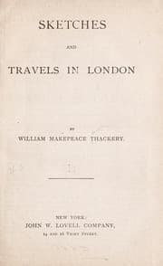 Tapa de Sketches and travels in London