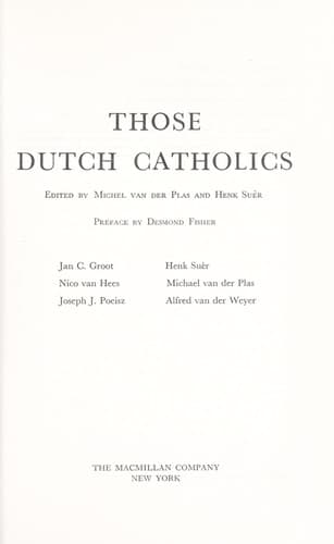 Tapa de Those Dutch Catholics