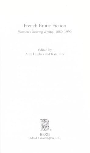 Tapa de French erotic fiction