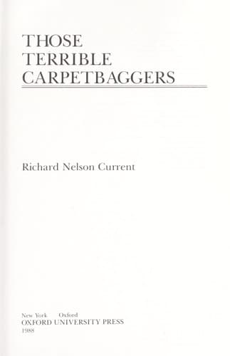 Tapa de Those terrible carpetbaggers