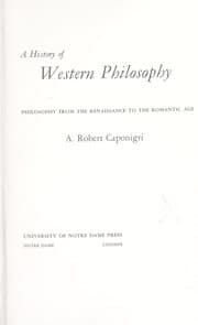 Tapa de A history of western philosophy