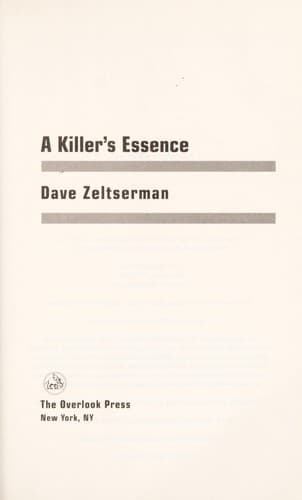 Tapa de A killer's essence