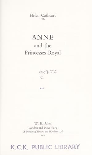 Tapa de Anne, the Princess Royal