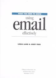 Tapa de Using email effectively