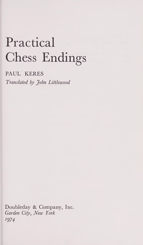 Tapa de Practical chess endings